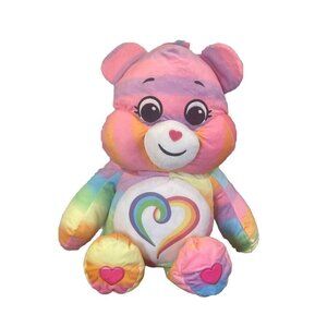 Care Bears Togetherness Bear Plush 2022 22" Rainbow Swirl Large Plush